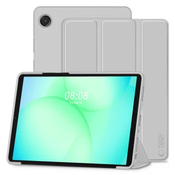 Atverčiamas dėklas TechProtect SmartCase Samsung Galaxy Tab A9+ 11.0, pilkas