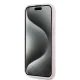 Karl Lagerfeld dėklas iPhone 14 / 15 / 13 Diagonal Quilted Script, rožinis
