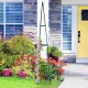 LUARO Garden Obelisk Trellis for Climbing Plants Metal Rose Pyramid Support Stand