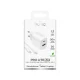Puro PROLITE 30W sieninis įkroviklis ir USB-C laidas 1,2 m, baltas