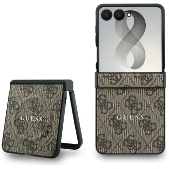 Guess 4G Classic MagSafe dėklas Samsung Galaxy Z Flip 8, rudas