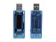 USB įtampos ir srovės matuoklis (Voltmetras / Ampermetras), mėlynas