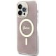 Guess dėklas iPhone 14 Pro Max telefonui 4G MagSafe, rožinis