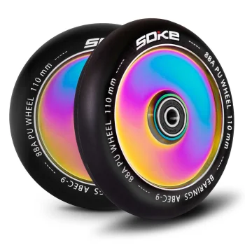 Soke paspirtuko ratukai 110 mm 2 vnt., Rainbow