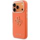 Guess FW Resin Logo dėklas iPhone 17 Pro telefonui, oranžinis
