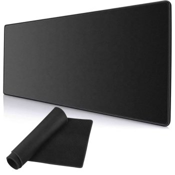 Gaming Mouse and Keyboard Pad XL 80x30 cm, Black
