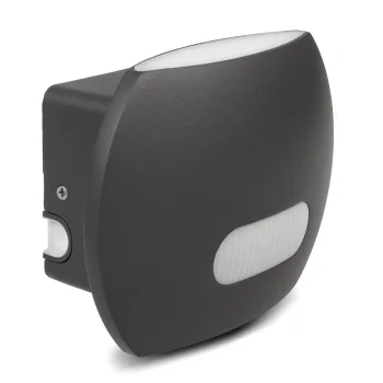 Maclean MCE366 LED lauko sieninis šviestuvas su PIR sensoriumi, 20W, pilkas