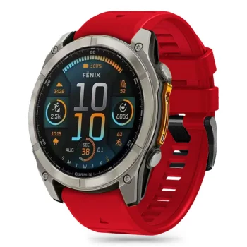 Tech-Protect dirželis Garmin Fenix 5X / 6X / 7X / 8 (51 mm), raudonas