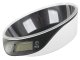Digital Kitchen Scale with Removable Bowl 5kg/1g, Precise Food Scale, Black and White