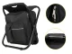 Folding Camping Chair with Backpack and Cooler Bag 3-in-1, Black