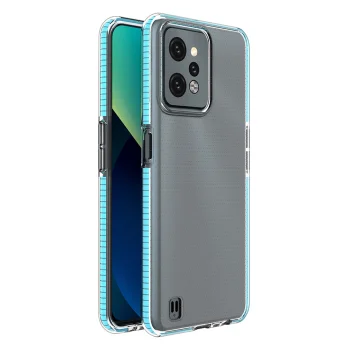 Dėklas Realme C31 Spring Case su rėmeliu, šviesiai mėlynas