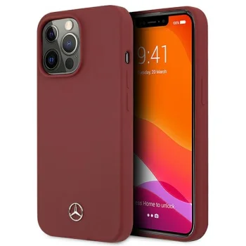 Mercedes Silicone Line dėklas Apple iPhone 13 Pro Max, Raudonas
