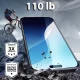 Apsauginis stiklas ESR Armorite skirtas iPhone 16, juodas rėmelis