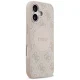 Guess 4G Circle Classic Logo MagSafe dėklas telefonui iPhone 17, rožinis