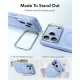 ESR Classic Hybrid Kickstand MagSafe dėklas telefonui iPhone 18 Pro / 17 Pro, matinis šviesiai mėlynas