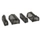 Foldable Travel Toiletry Bag 4-in-1, Black