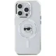 Karl Lagerfeld dėklas iPhone 15 Pro Max telefonui IML Metal Karl Head MagSafe, baltas