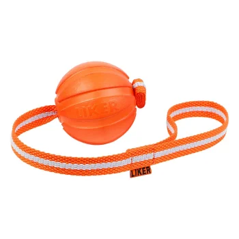 Rubber Ball on a Rope Interactive Chew Toy for Dogs, Liker Line 7 Waudog