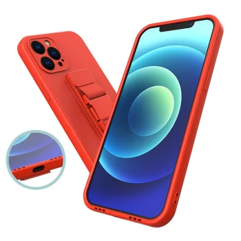 Phone Case for iPhone 13 Pro with Adjustable Lanyard Strap, 1 mm, Navy Blue