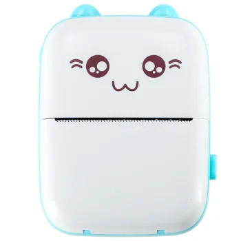 Portable Mini Stickers Label Photo Printer, Blue
