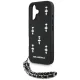 Karl Lagerfeld Saffiano Crystals w/Chain dėklas, skirtas iPhone 16, juodas