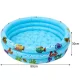Pripučiamas vaikiškas baseinas Kruzzel, 80 x 30 cm, 58 l, mėlynas / įvairiaspalvis