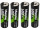 Kraunamos AA Li-Ion 1.5V 2200mWh baterijos su USB-C, 4 vnt.