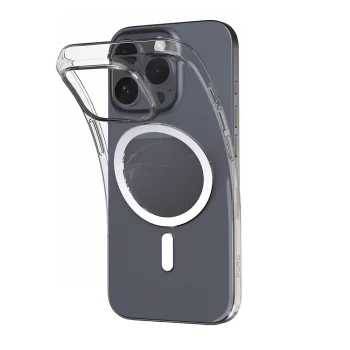 Puro 03 Mag MagSafe dėklas telefonui iPhone 16 Pro Max, skaidrus