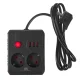 Maitinimo juosta Maclean MCE387 B, 2 lizdai, 3x USB, 2500W, 1.5 m, juoda