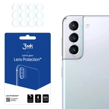 Samsung Galaxy S21+ Plus 5G 3MK Lens Protection Back Camera Hybrid Glass Protector, 4 pcs.