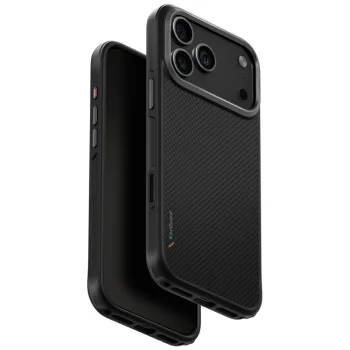 Uniq Keva Magclick Charging dėklas iPhone 17 Pro Max, juodas