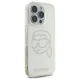 Karl Lagerfeld dėklas iPhone 16 Pro Max telefonui IML Rhinestones Karl Head