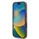 „Guess“ atverčiamas dėklas „iPhone 16“ su dirželiu, rudas