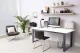 ModernHome kompiuterio stalas, baltas
