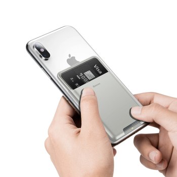 Baseus Self-Adhesive Phone Card Holder, Gray