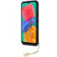 Guess 4G Charms dėklas Samsung Galaxy A54 5G telefonui, rudas