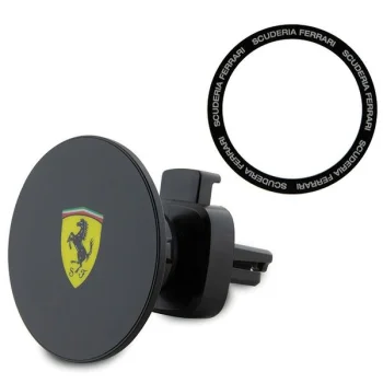 Ferrari MagSafe magnetinis automobilinis telefono laikiklis į groteles, juodas