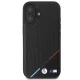 BMW M Perforated Tricolor Line MagSafe dėklas iPhone 16 Plus, juodas