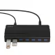 USB šakotuvas Orico H7928-U3-V1, 7x USB-A 3.0, juodas