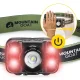 Mountain Goat LED galvos žibintuvėlis, 350 lm, 1200 mAh, juodas