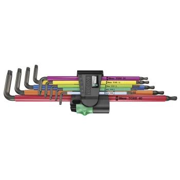 Wera 967/9 TX XL Multicolour 1 L formos Torx raktų rinkinys, 9 vnt.