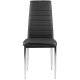 Modernios valgomojo kėdės 140796, 4 vnt., juodos