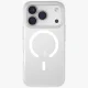 Uniq Clario Magclick Charging dėklas, skirtas iPhone 17 Pro, skaidrus