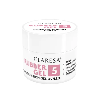 Claresa Rubber Gel Builder Gel for Nails, Shade 5, 12g