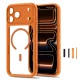 Dėklas Tech-Protect MagPeak MagSafe CC skirtas iPhone 18 Pro Max / 17 Pro Max, skaidrus oranžinis