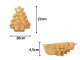 Silicone Baking Mold Christmas Tree Shape, Gold