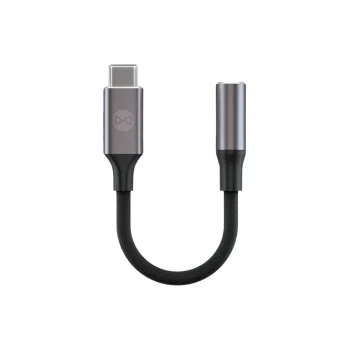 Forever AJC-01 3.5mm to USB-C Audio Adapter, Black
