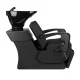 Gabbiano C37 Adjustable Barber Wash Unit, Black