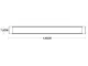 Paviršinis LED šviestuvas 120 cm, 28W, šilta balta