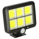 Saulės lempa su judesio ir sutemų jutikliais, 120 LED, 20W